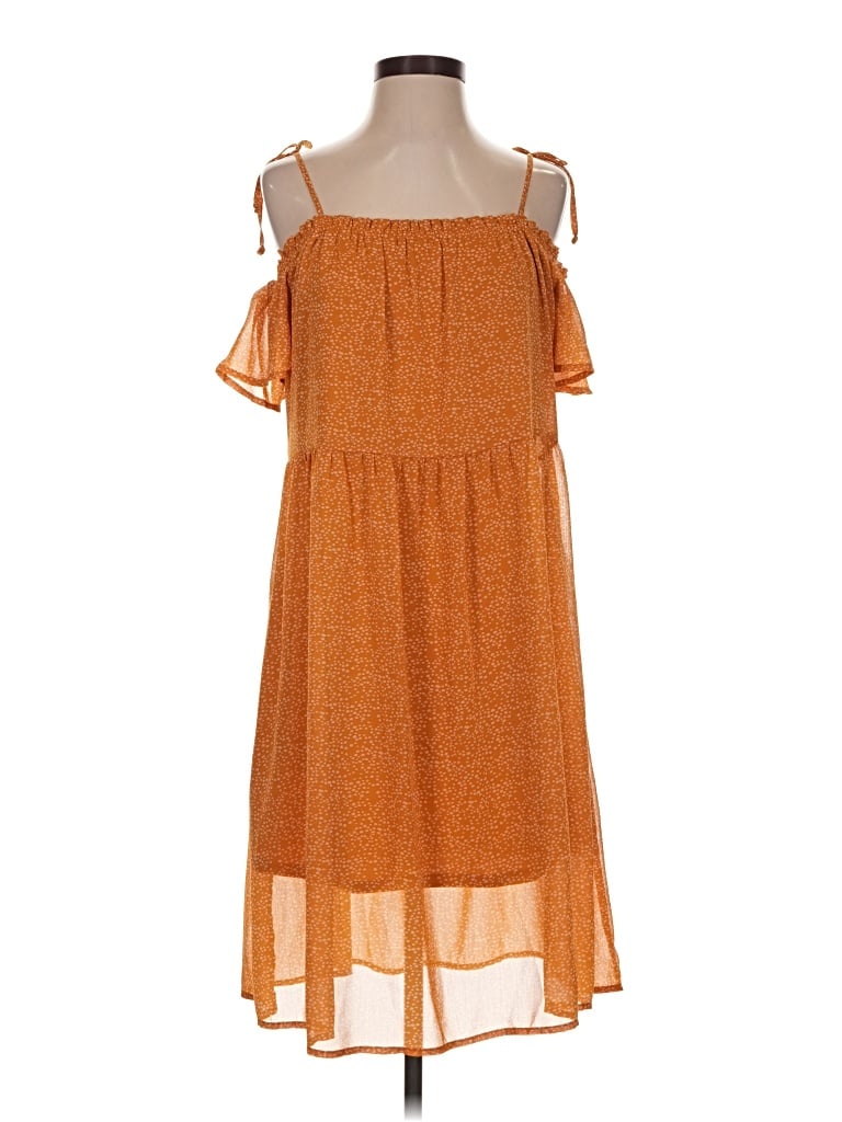 Pre-owned Xhilaration Casual Dress In Orange