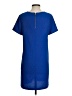 FELICITY & COCO Solid Blue Casual Dress Size S - photo 2