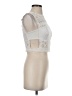 Bebe 100% Polyester Silver Sleeveless Top Size 4 - photo 4