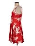 Socialite Tropical Red Cocktail Dress Size S - photo 5