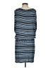 M.S.S.P. 100% Rayon Stripes Blue Casual Dress Size M - photo 2