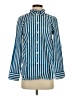 J.Crew 100% Cotton Stripes Blue Long Sleeve Button-Down Shirt Size 2 - photo 1