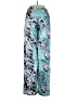 Assorted Brands Print Blue Casual Pants Size S - photo 2