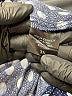 Como Black 100% Rayon Stars Blue Short Sleeve Blouse Size 3X - photo 8