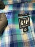 Gap Plaid Teal Long Sleeve Blouse Size XL (tall) - photo 7