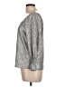 Belldini Metallic Silver 3/4 Sleeve Blouse Size L - photo 5