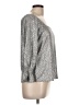 Belldini Metallic Silver 3/4 Sleeve Blouse Size L - photo 4