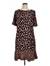 Talbots 100% Polyester Print Black Casual Dress Size 14 - photo 1