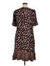 Talbots 100% Polyester Print Black Casual Dress Size 14 - photo 2