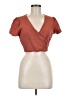 Midnight Sky Orange Short Sleeve Top Size M - photo 1