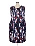 Calvin Klein Graphic Blue Cocktail Dress Size 22 - photo 1