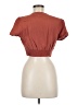 Midnight Sky Orange Short Sleeve Top Size M - photo 2