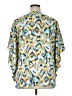 Chico's 100% Polyester Teal 3/4 Sleeve Blouse Size XL (3) - photo 2