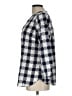 Talbots 100% Cotton Checkered-gingham Gray 3/4 Sleeve Blouse Size Lg Petite - photo 5