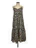 ee:some 100% Polyester Animal Print Tan Casual Dress Size S - photo 1
