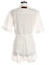 RIVET.UTILITY 100% Linen White Romper Size L - photo 2