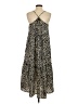ee:some 100% Polyester Animal Print Tan Casual Dress Size S - photo 2