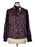 Laundry by Shelli Segal Floral Blue Long Sleeve Blouse Size XL - photo 1