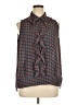 CAbi 100% Polyester Brown Sleeveless Blouse Size XL - photo 1