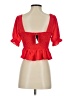 Forever 21 100% Polyester Red 3/4 Sleeve Blouse Size S - photo 2