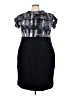 Jones New York Collection Graphic Black Cocktail Dress Size 22 - photo 1