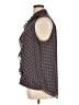 CAbi 100% Polyester Brown Sleeveless Blouse Size XL - photo 5
