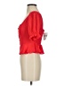 Forever 21 100% Polyester Red 3/4 Sleeve Blouse Size S - photo 5