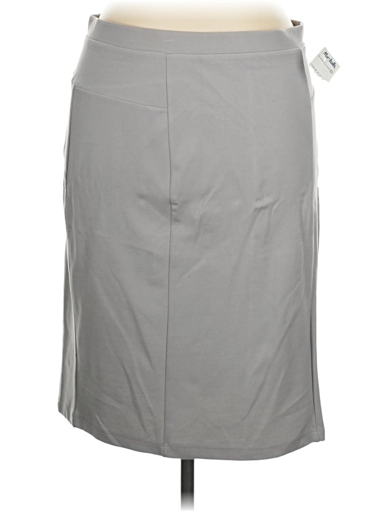 T Tahari Casual Skirt In Gray
