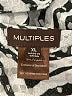 MULTIPLES 100% Polyester Animal Print Silver Coat Size XL - photo 6