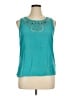 Roz & Ali 100% Polyester Teal Sleeveless Blouse Size XL - photo 1