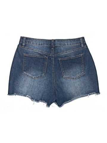 dip Denim Shorts (view 2)