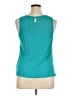 Roz & Ali 100% Polyester Teal Sleeveless Blouse Size XL - photo 2
