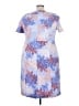 Roaman's Print Blue Casual Dress Size 22 - photo 2