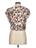 Corey Lynn Calter 100% Cupro Ivory Short Sleeve Blouse Size M - photo 2