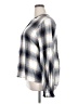 Perch by Blu Pepper 100% Rayon Plaid Blue Long Sleeve Blouse Size XXL - photo 5