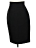 Gianfranco Ferre Solid Black Formal Skirt Size 4 - photo 1