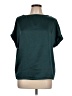 Unbranded 100% Polyester Teal Short Sleeve Top Size L - photo 1