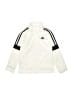 Adidas 100% Polyester White Zip Up Hoodie Size 5 - photo 1