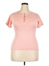 Assorted Brands Pink Short Sleeve Henley Size XXL - photo 1