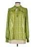 Maison d' Amelie 100% Polyester Green Long Sleeve Blouse Size S - photo 1