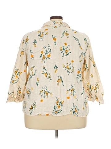 LC Lauren Conrad 3/4 Sleeve Blouse (view 2)