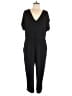 Express Solid Black Jumpsuit Size L - photo 1