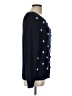 Talbots Polka Dots Black Blue Pullover Sweater Size L - photo 4