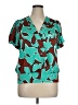 Nine West Teal Green Short Sleeve Blouse Size XL - photo 1