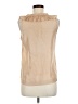 J.Crew 100% Silk Tan Sleeveless Silk Top Size 6 - photo 2