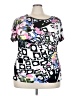 Ashley Stewart Black Short Sleeve Top Size 22 Plus - photo 1
