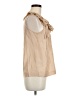 J.Crew 100% Silk Tan Sleeveless Silk Top Size 6 - photo 4