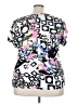Ashley Stewart Black Short Sleeve Top Size 22 Plus - photo 2
