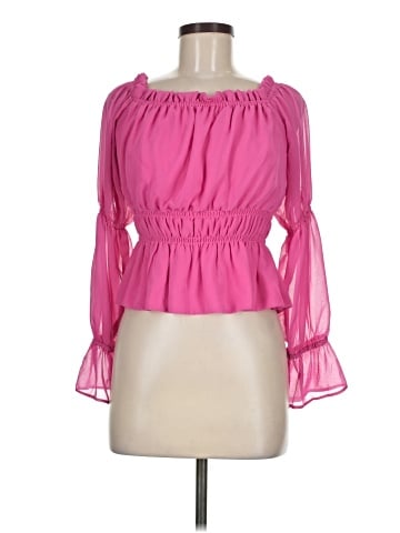 WAYF Long Sleeve Blouse (view 1)
