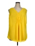 Daniel Rainn 100% Polyester Yellow Sleeveless Blouse Size 1X - photo 1